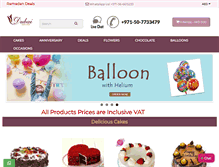 Tablet Screenshot of dubaicake.com